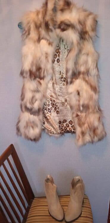 2 ci əl geyimlər: Жилетка лиса, оригинал+Ботильоны 38-39 размер Zara — 1