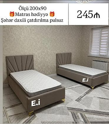 atotsi mebel: Yeni, Təknəfərlik çarpayı — 1
