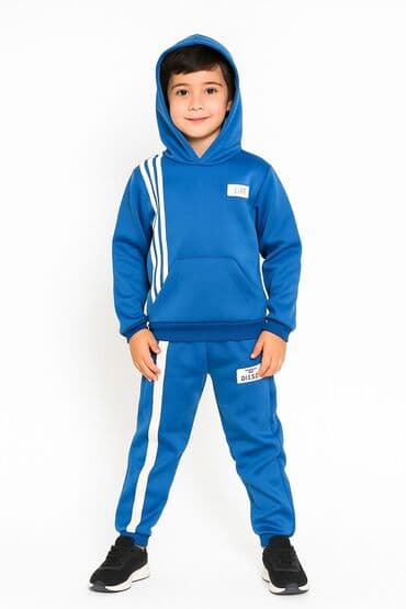 şalvar modelleri 2022: Uşaq üçün kapüşonlu idman dəsti - 2 hissəli dəst: kapüşonlu svitşört — 3