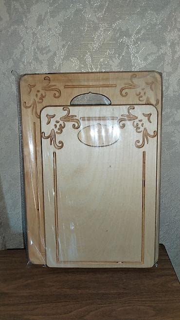 madonna service: Məhsul: Taxta dekorativ kəsim lövhələri (2-li set) - Material: təbii — 4