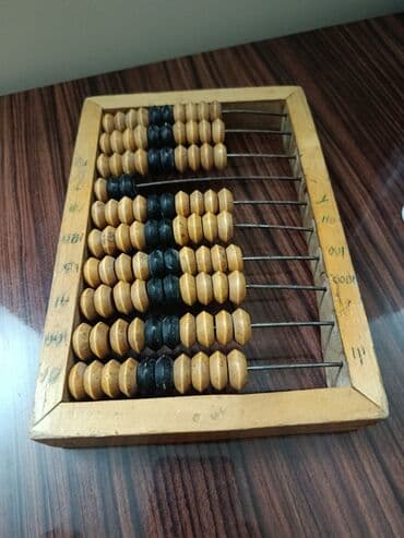 su sayğacı: Taxta abakus (sayğac) - Material: tamamilə taxtadan hazırlanmış — 1