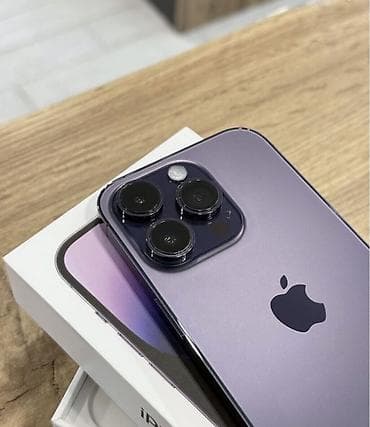 işlenmiş iphone: IPhone 14 Pro, 256 GB, Ağ, Zəmanət, Simsiz şarj, Face ID — 3