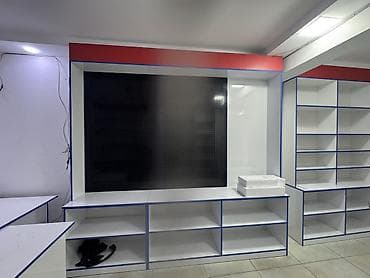 Avadanlığın icarəsi: Mağaza üçün vitrin və rəf sistemi - Material: ağ laminat/MDFlam — 4