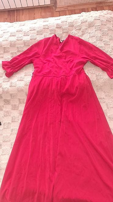 beli: Qırmızı/çəhrayı tonlarda uzun don - Model: uzun, A-kəsim ətək hissəli — 2