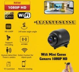 15 pro max kontakt home: Mini Casus Kamera HD 2MP 2, 4GHz Wi-Fi Mini Kamera Daxili 24/7 Qeyd — 2