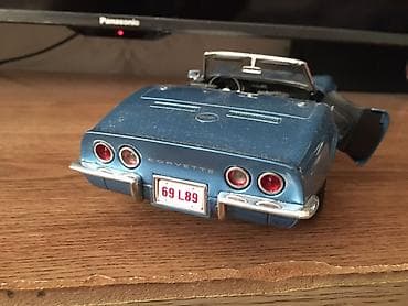 gitara kabel: Kolleksiya üçün die-cast model avtomobil – mavi rəngli klassik — 5