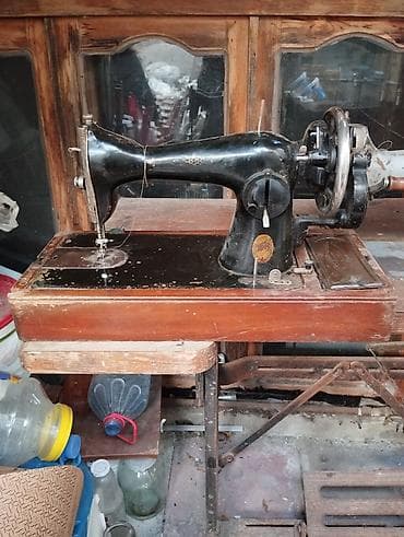 Охота и рыбалка: Mexaniki tikiş maşını – əl fırladan volantlı, taxta əsaslı klassik — 5