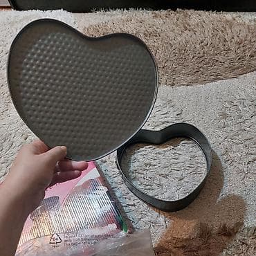 dəmir tor: Şirniyyət qəlibləri, rəng - Boz, Ürək, 1 — 7