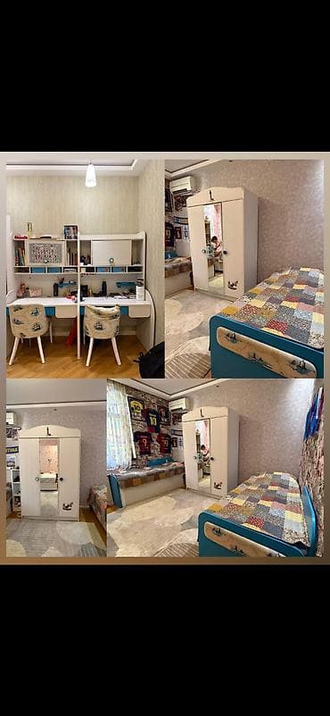 Oğlan və qız üçün, 2 təknəfərlik çarpayı