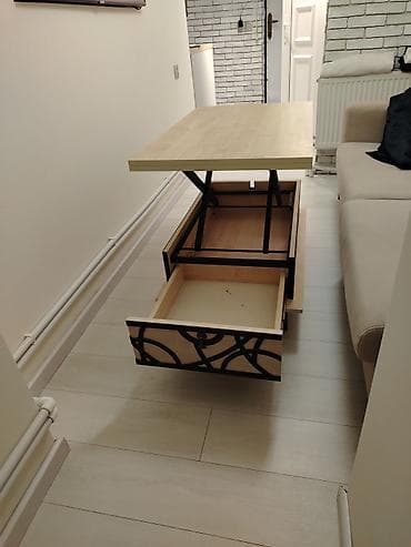 Jurnal masası, Yeni, Transformer, Laminat, Dördbucaq masa