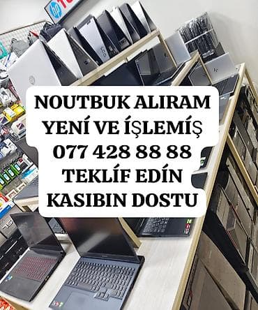 komputer notbuk: YUKSEK QIYMETE NOUTBUK ALISI YENI VE ISLEMIS — 1