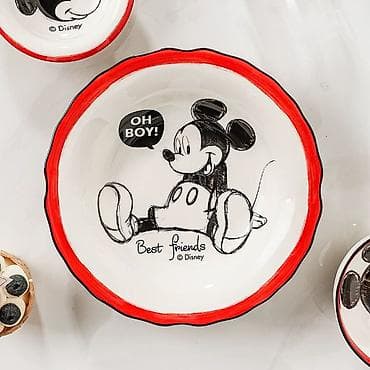 parda: Nahar dəsti, rəng - Qırmızı, Keramika — 4