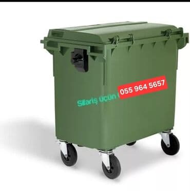 Biznes üçün program təminatı: Məişət Tullantı qutuları. 20 lt den 1100 lt qeder movcuddur. Plastik — 7