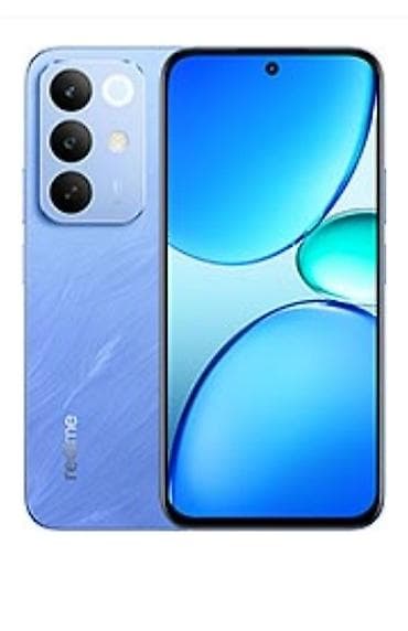 Видеоигры и приставки: Realme 256 ГБ, цвет - Голубой, Отпечаток пальца — 1