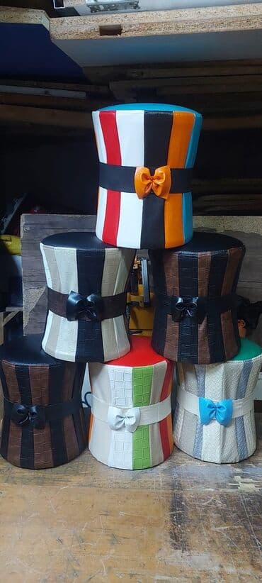 stul işlənmiş: Pufik oturacaq, Nabuk, Kredit yoxdur, Ödənişli çatdırılma — 2