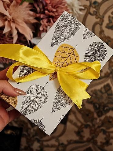 Другой декор и предметы интерьера: Подарочная коробка, цвет - Золотой — 6