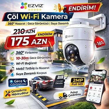 EZVIZ CS-H8c 4G — 4G şəbəkələri dəstəkləyən, 3 MP təsvir ölçülü