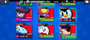 Digər kolleksiyalar: Brawl Stars hesabı – geniş döyüşçü kolleksiyası və inkişaf etmiş — 2