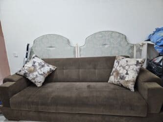 диван двуспальный: Диван, Б/у, Раскладной, С подъемным механизмом — 1