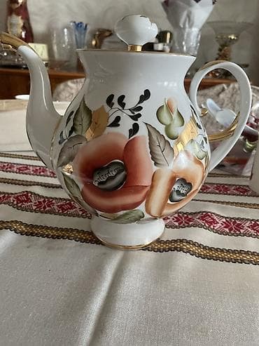 farfor heykelcik: Porselėn çaydan - Material: yüksək keyfiyyətli porselen - Rəng və — 2