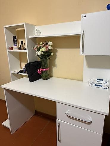 ofis masa: Ofis/studya üçün iş masası və kreslo dəsti Masa: - Rəng: ağ - Geniş — 5