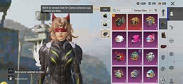 PUBG Mobile hesabı – zəngin kosmetik kolleksiya Məzmun: - Qadın