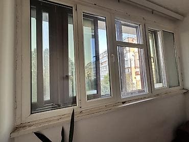 PVC plastik pəncərə bloku - Material: ağ rəngli PVC profil, ikiqat