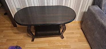 barni stol: Jurnal masası, İşlənmiş, Açılmayan, Oval masa — 5