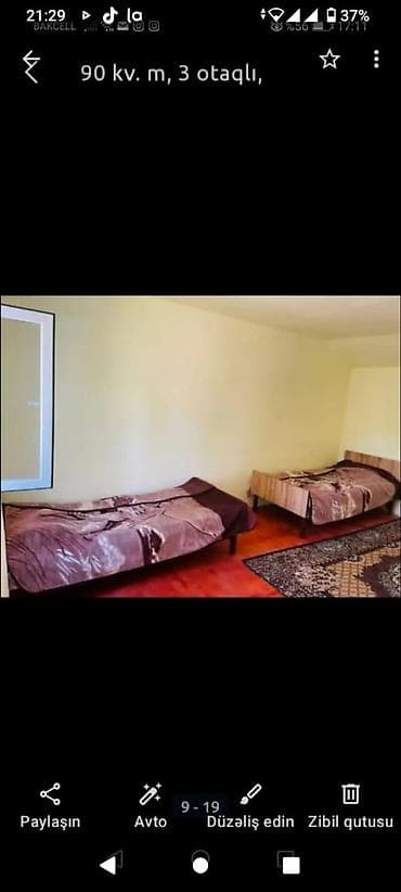 berdede ev: 3 otaqlı, 90 kv. m, Yeni təmirli — 10