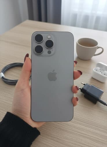 IPhone 15 Pro Max, 256 GB, Gümüşü, Face ID lalafo.az -da IPhone 15 Pro Max, 256 GB, Gümüşü, Face ID