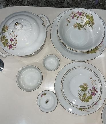 nahar: Nahar dəsti, rəng - Ağ, Farfor, Çexiya — 3