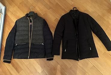 Kişi üst geyimləri dəsti 1) Qara uzun şişmə palto - Rəng: qara - Uzun