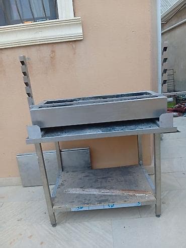 kabab şiş: Manqal, Kömür, Tənzimlənən hündürlük — 3