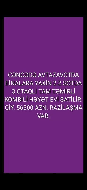 Gəncə, Avtazavod ərazisi, binalara yaxın: 2.2 sot torpaq sahəsində lalafo.az -da Gəncə, Avtazavod ərazisi, binalara yaxın: 2.2 sot torpaq sahəsində