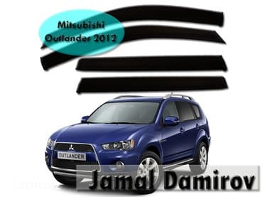 kolonkalar maşın: Mitsubishi outlander 2012 üçün vetroviklər. Ветровики для mitsubishi — 1