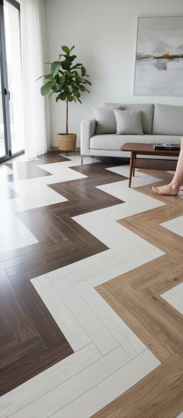 Yüksək keyfiyyətli laminat parket, müxtəlif rəng və dizaynlarda