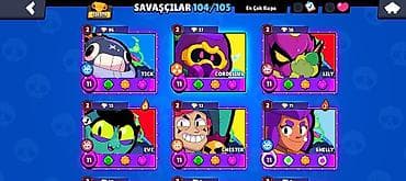 Brawl Stars hesabı – yüksək səviyyəli, zəngin məzmunlu - Kupa yolu — 3