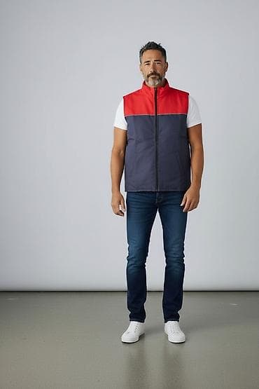 kis: Kişi üçün yüngül izolyasiyalı jilet - Model: qoltuqsuz, boyun hissəsi — 2