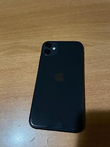 iphone 11 2 ci el qiymeti: IPhone 11, 64 GB, Qara, Face ID — 2