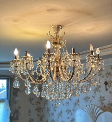 lüstür: Çılçıraq, 10 və daha çox lampa, Xrustal — 3