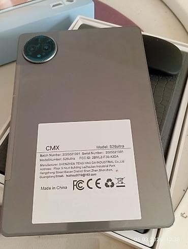 CMX S26 Ultra planşet Xüsusiyyətlər: - Model: CMX S26 Ultra (etiketdə