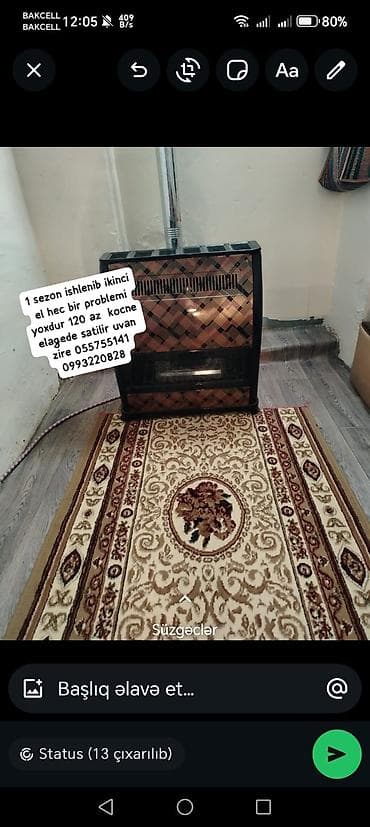 Qaz sobası Ayrıca dayanan