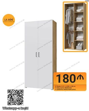 Açılan, 2 qapılı Düz dolab, Qarderob, paltar dolabı lalafo.az -da Açılan, 2 qapılı Düz dolab, Qarderob, paltar dolabı