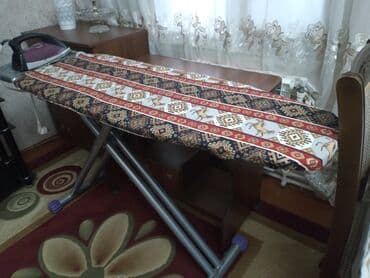 lovhe satilir: Ütü masası - Geniş və sabit ütüləmə səthi: dekorativ naxışlı, yumşaq — 4