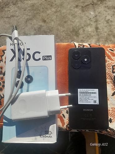 atv plus kart harda satılır: Honor X5, 128 GB, rəng - Qara, Barmaq izi — 1