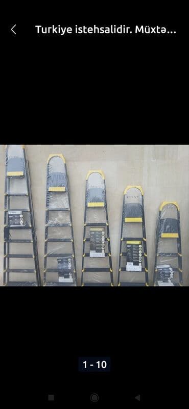 Taxta-şalban: Türkiyə istehsalı qatlanan məişət nərdivanları - Brend: Inter OZ – — 1