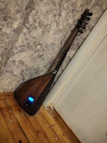 Velosiped ehtiyyat hissələri: Türk sazı (bağlama) – əl işi, tam ağac korpus - Korpus: armud — 9