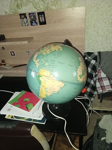 agdere qlobus: Masaüstü işıqlı qlobus uşaqlar üçün eyni vəziyyətdə böyüklər üçün — 1