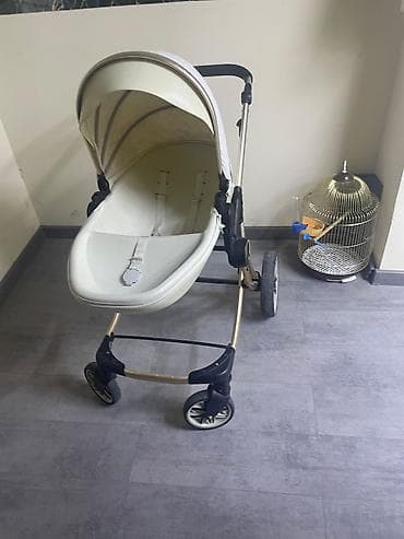 araba: Lüks beşik tipli uşaq arabası - Rəng: ağ (kapuşon və beşik qapağı — 6