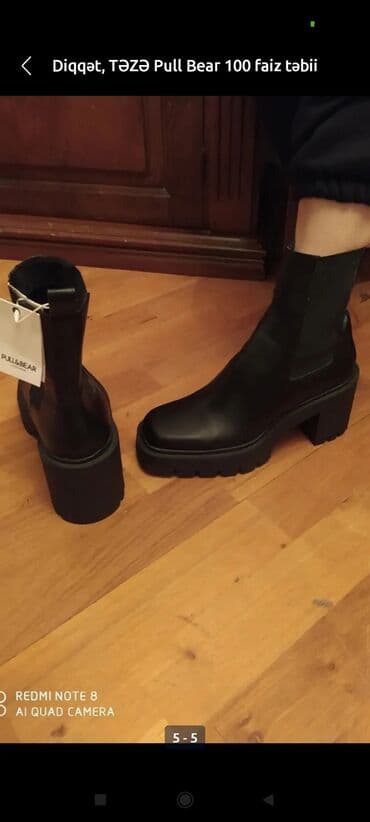 qiz ucun botlar: Ölçü: 38, rəng - Yasəmən, Yeni — 2